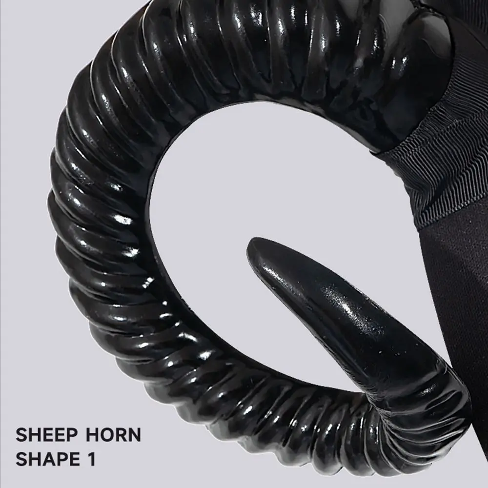 Sheep Horns Headband, Halloween Headwear For Party Dress Up Costume Cosplay Prop Hairband Devil Witch Demon Horns