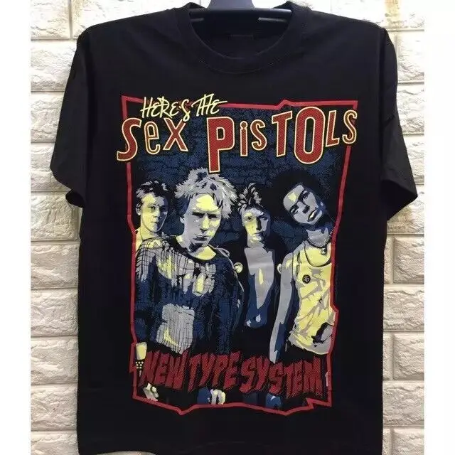 Sex Pistols Band Tshirt - Give Me Fire Black Color Punk Band Tshirt Reprint