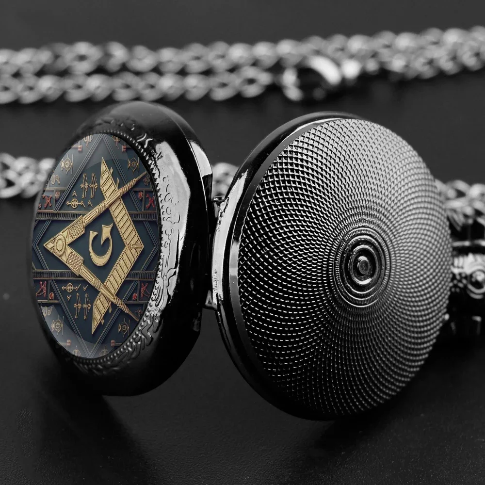 الماسونية العربية الأرقام قبة زجاج ساعة جيب كوارتز الرجال النساء قلادة ملحق ساعة هدية تذكارية Reloj De Bolsillo #3