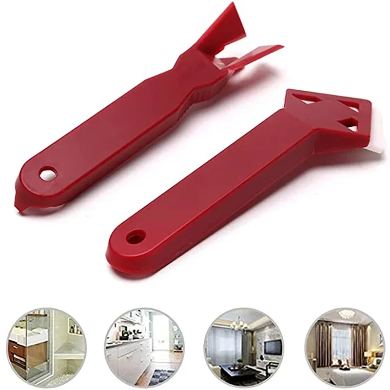 2pcs Silicone Glass Sealant Remover Tool Kit Set Scraper Caulking Mould Removal Useful Tool For Home Spatula Glue Shovel