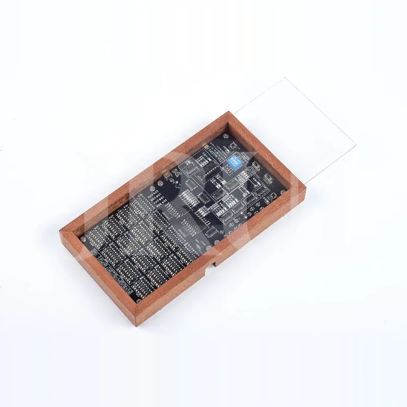 4Bit TD4 CPU Self-made Introduction 74 Series Chip Logic Circuit Design CPU Operating Principle Learning