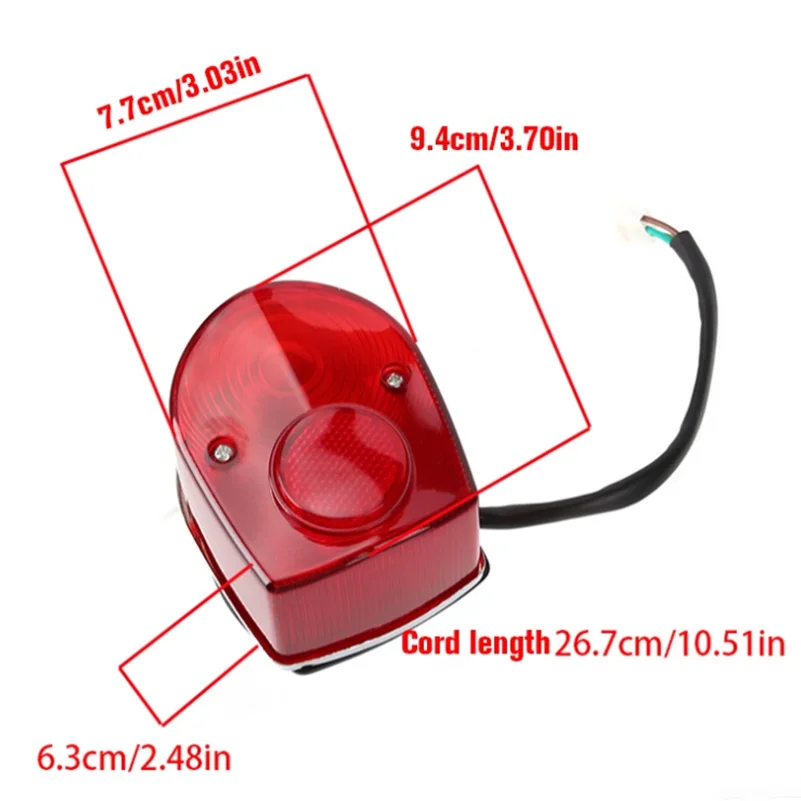 1Pcs Motorcycle Rear Tail Light License Plate Lamp For Honda CT70 SL70 SL90 SL100 SL350 Z50A