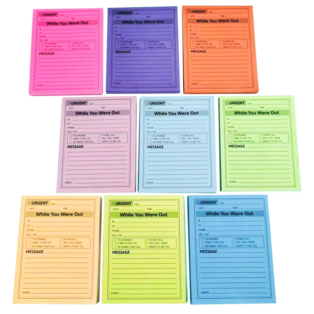 

Office Message Pads Stickers Note Portable Memo Sticky Schedule Notepads Colorful Paper