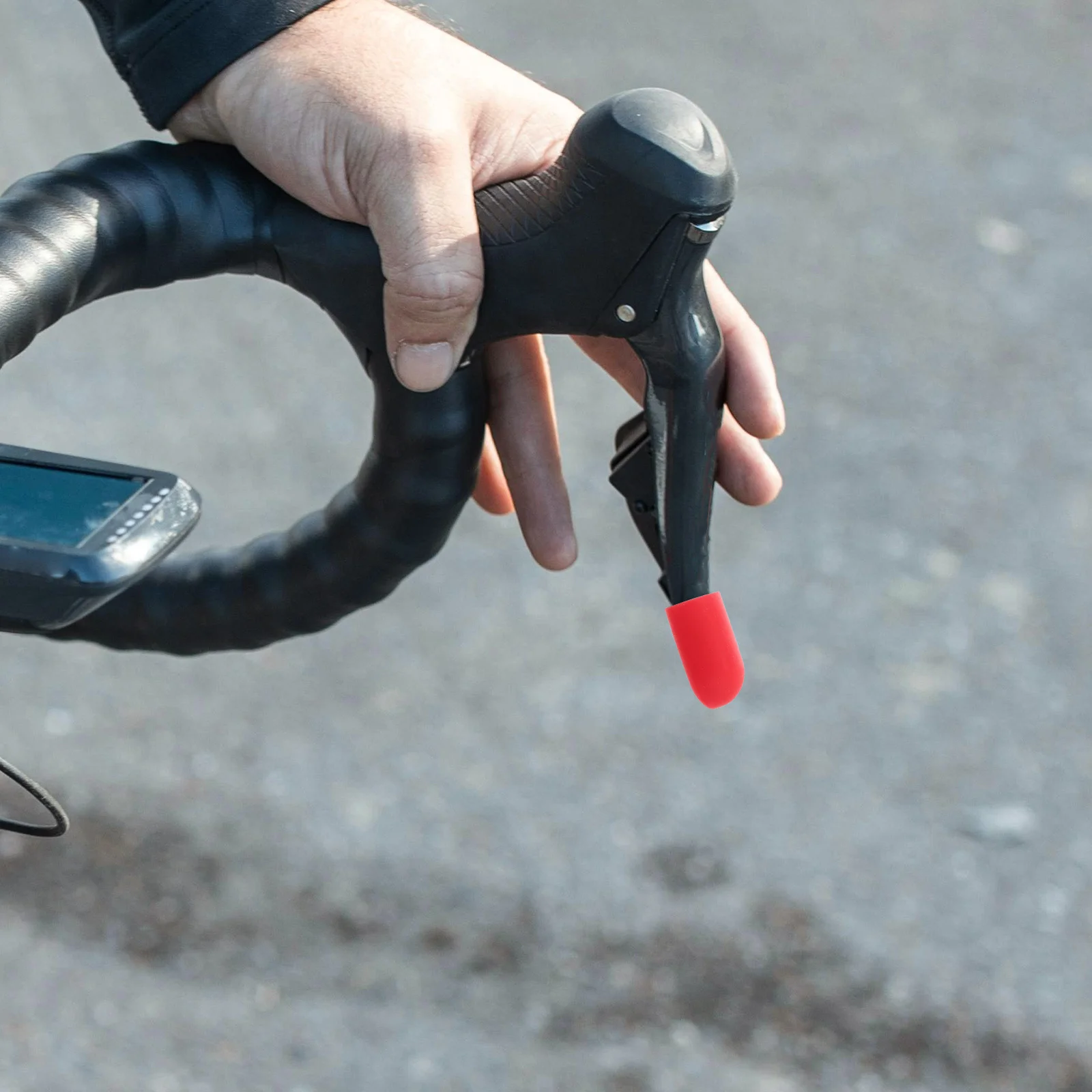 1Pair Bicycle Handlebar End Caps Durable Silicone Material Anti-Scratch DIY Design Road Mountain Bikes Bicycle Handle Cover