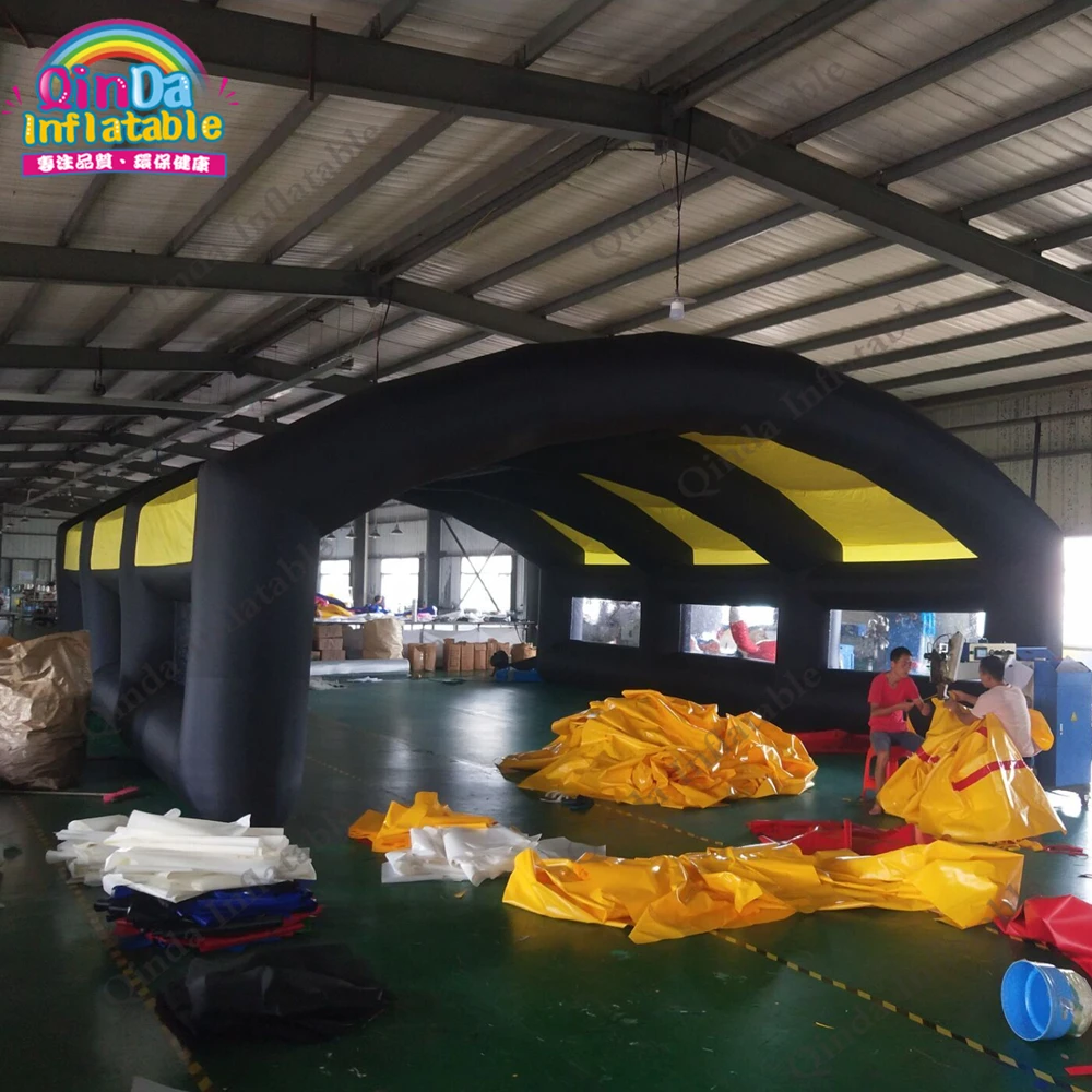 ฟรี Air Blower Giant Inflatable Tunnel เต็นท์,กลางแจ้ง Inflatable รถโรงรถเต็นท์ Canopy