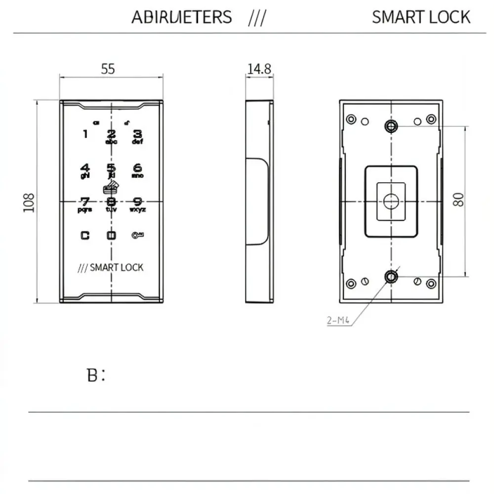 Electronic Fingerprint Drawer Lock Smart Keyless Security Hardware For Wardrobe Cupboard Cabinet Locker Home Office