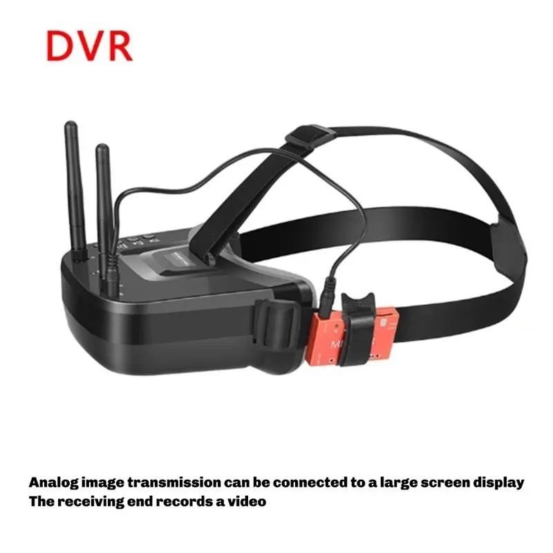 B92B VR009 5.8G FPV Goggles 40CH, 3 Inch 480x320 HD DVR Display, Dual Antennas, Low Latency, for Camera Drones & RC Hobbies