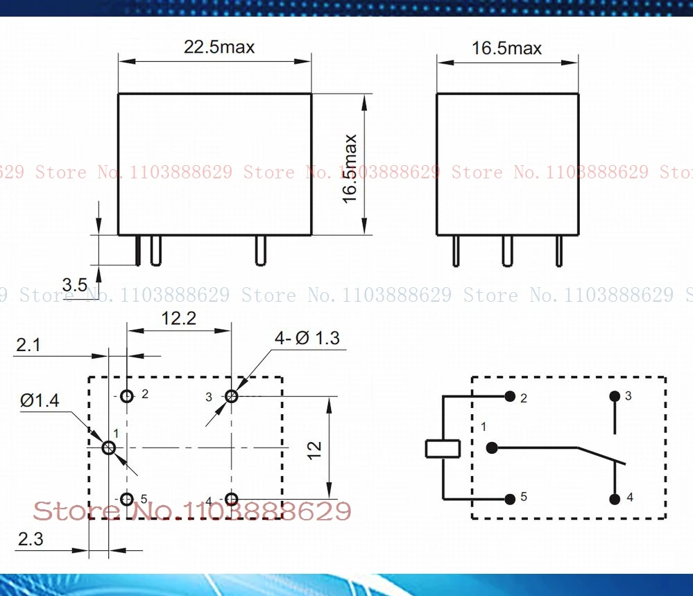 812BH-1C-C 12VDC 4123-1C-12V-16A