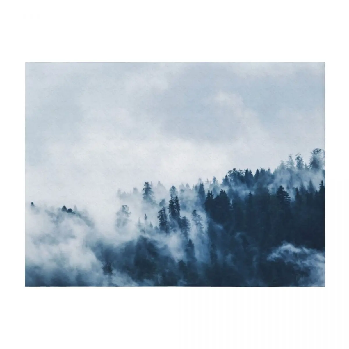 

Frosty Winter Forest Throw Blanket Blankets For Sofas Thermal Heavy Large Blankets