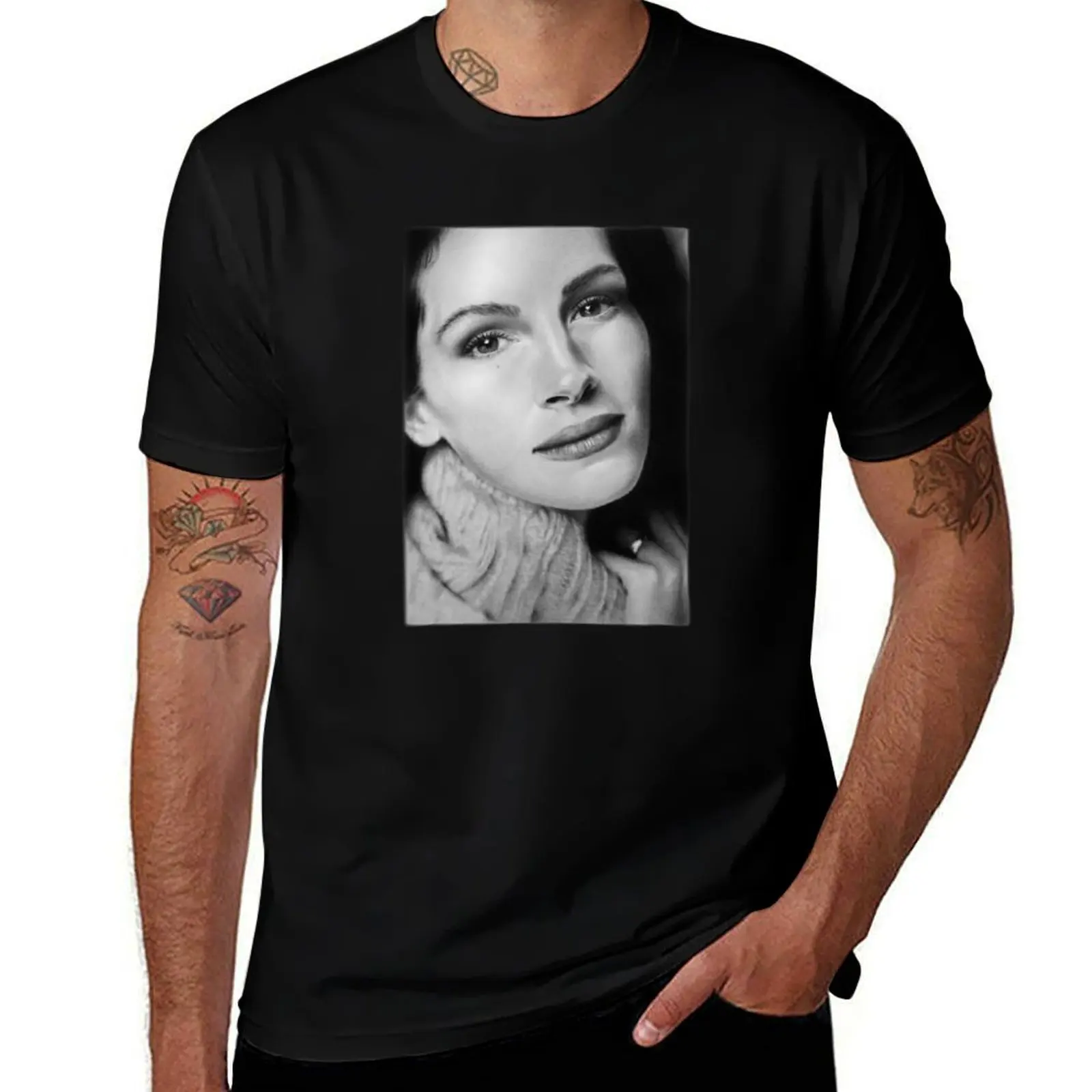 Julia Roberts T-Shirt Casual Holiday Short Sleeve Tee