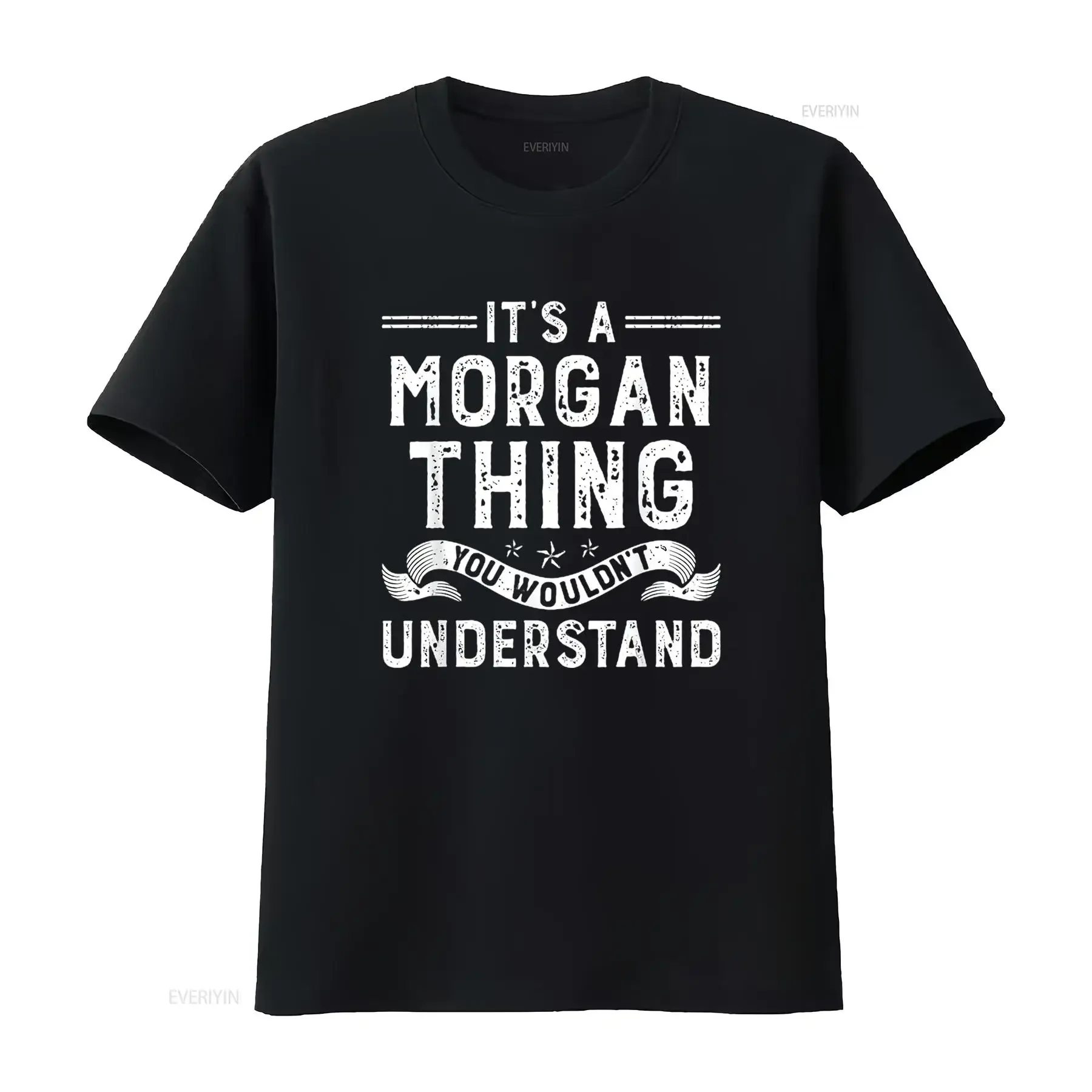 Mens It s a Morgan Thing You Wouldn t Understand Funny Name Shirt Black L vintage Washed Top For Everyday Wear streetwear