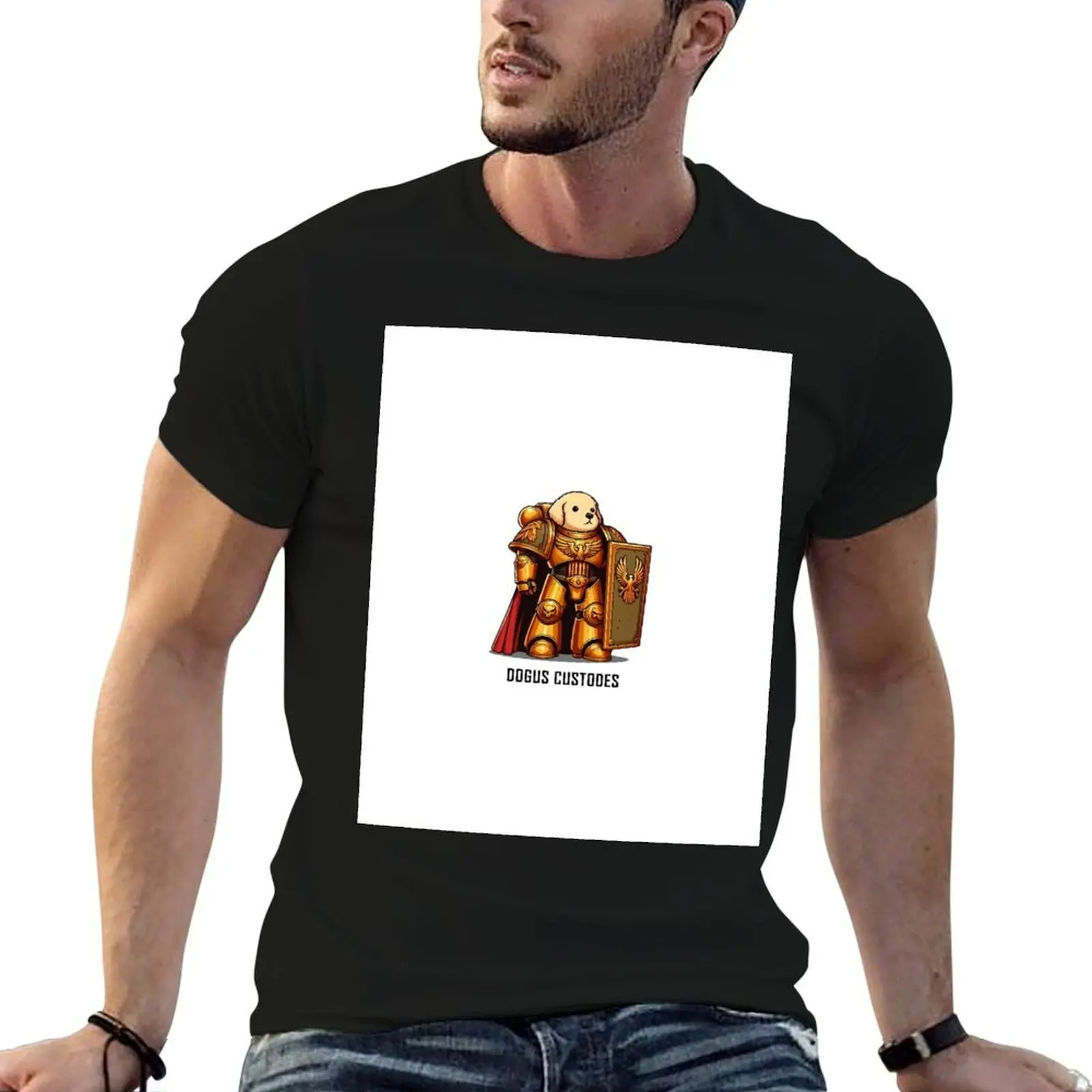 

WH 40K Adeptus Custodes Dog 01 T-Shirt t shirt man luxury t shirts for man slim fit T-Shirt