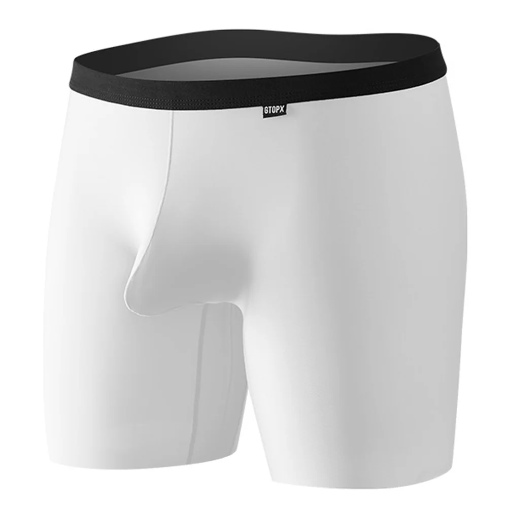 Sexy Eisse ide niedrige Taille Unterwäsche für Männer Shorts und Unterhosen Slips einfarbige Shorts glänzende Höschen