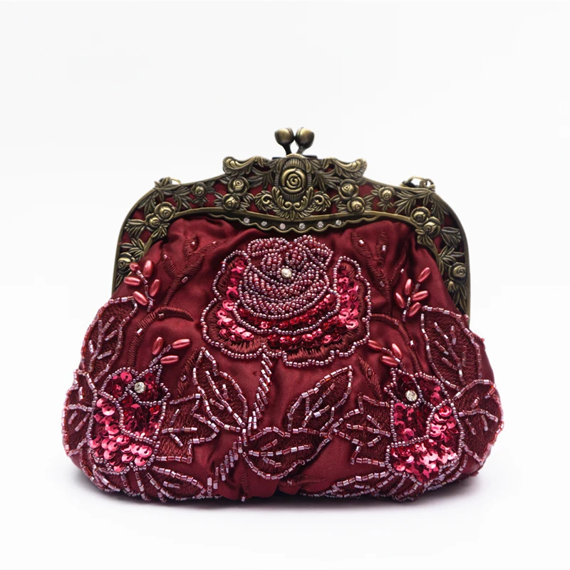 Borsa retrò borsa da pranzo versatile borsa Hanfu Qipao borsa a croce obliqua borsa da donna in stile etnico borsa da sera fatta a mano