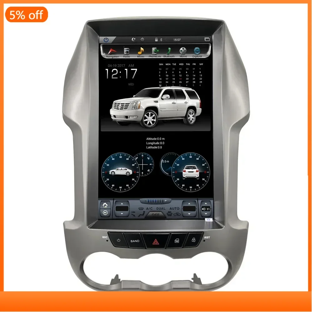 Android 9 Car Dvd Player HD Rear View Camera With Tire Pressure Monitoring System For Ford Ranger