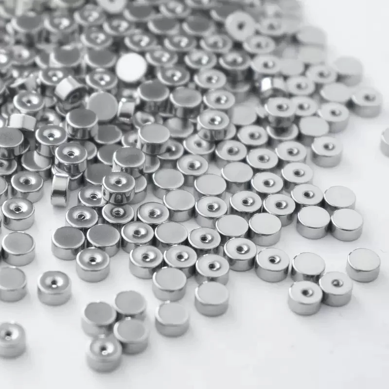 5/10PCS/LOT Stainless Steel Cylindrical Ear Plugs High Polish Back Cap Small Exclusive Ear Cap Earhole Earplug