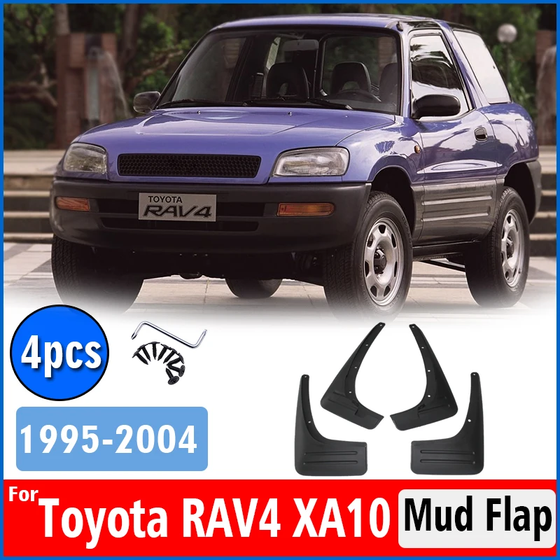 

Front Rear 4pcs FOR Toyota RAV4 XA10 Mudguards Fender Mud Flap Guard Splash Mudfllaps Car Accessories Mudguard 1995-2004