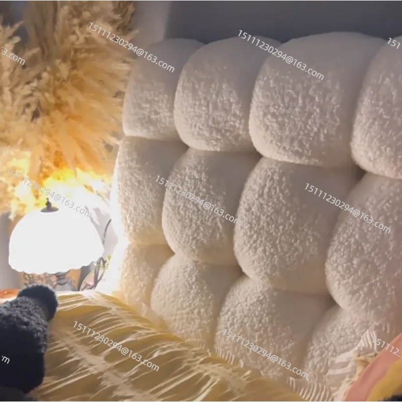 

Bedside Cushions, Bedroom Tatami Mats, Upholstered Backrest Cushions for The Bedside, Removable Cream-style Pillows