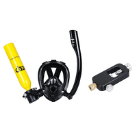 DIDEEP 0.5L Plus New Snorkel Mask, Adapter, Scuba Oxygen Tank, Breathing Diving Equipment, Breathing Oxygen Cylinder