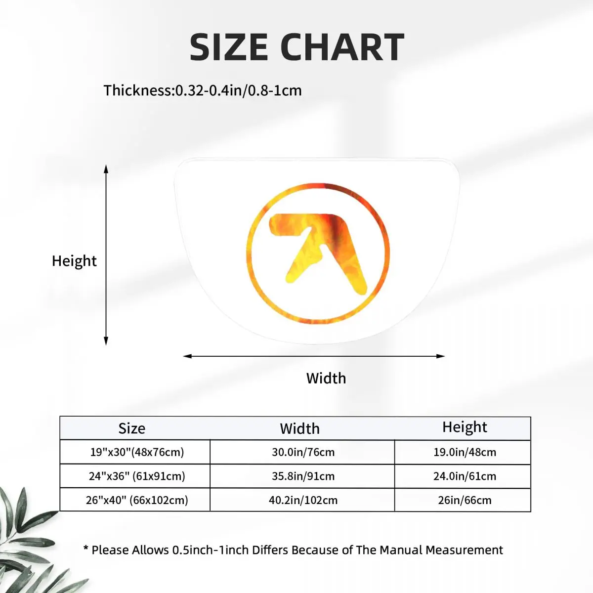 Aphex Twin Vintage Soft Flannel Half Round Doormat Non Slip Bathroom Mat Absorbent Floor Carpet for Garage