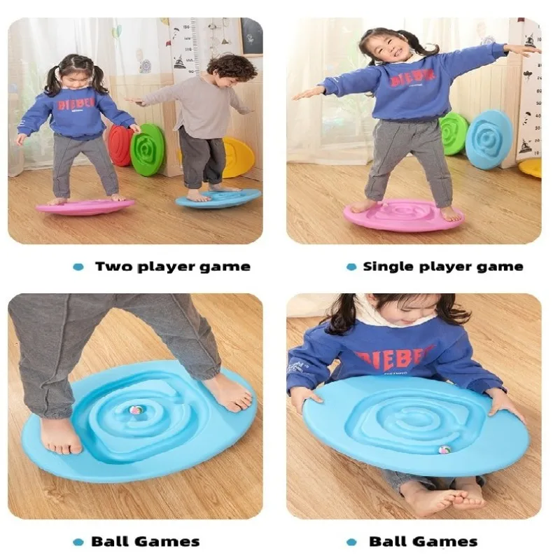 1Pcs Kids Sensory Integration Balance Board Sports Toy Physical Coordination Balance Preschool Toys Play Body Training prop