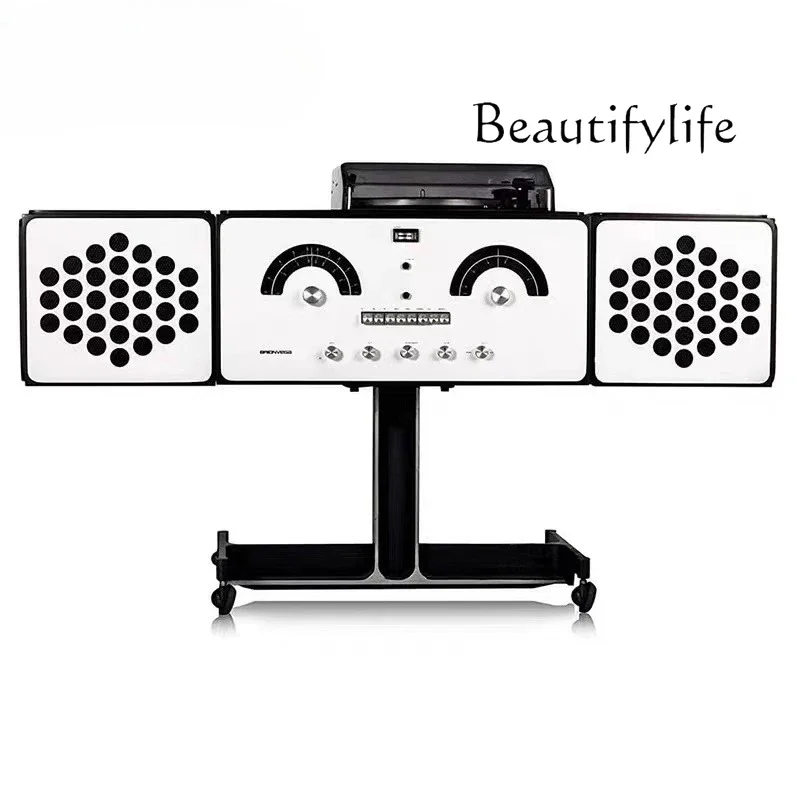 

zL Modern cute radio locker smiling record player dining side cabinet living room clothing store storage cabinet