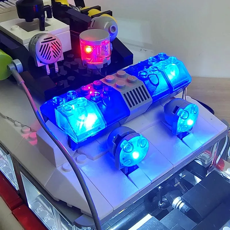 (Solo conjunto de iluminação blocos de construção não incluídos) kit de luz para 10274 GHOSTBUSTERS ECTO-1 modelo brinquedos DIY