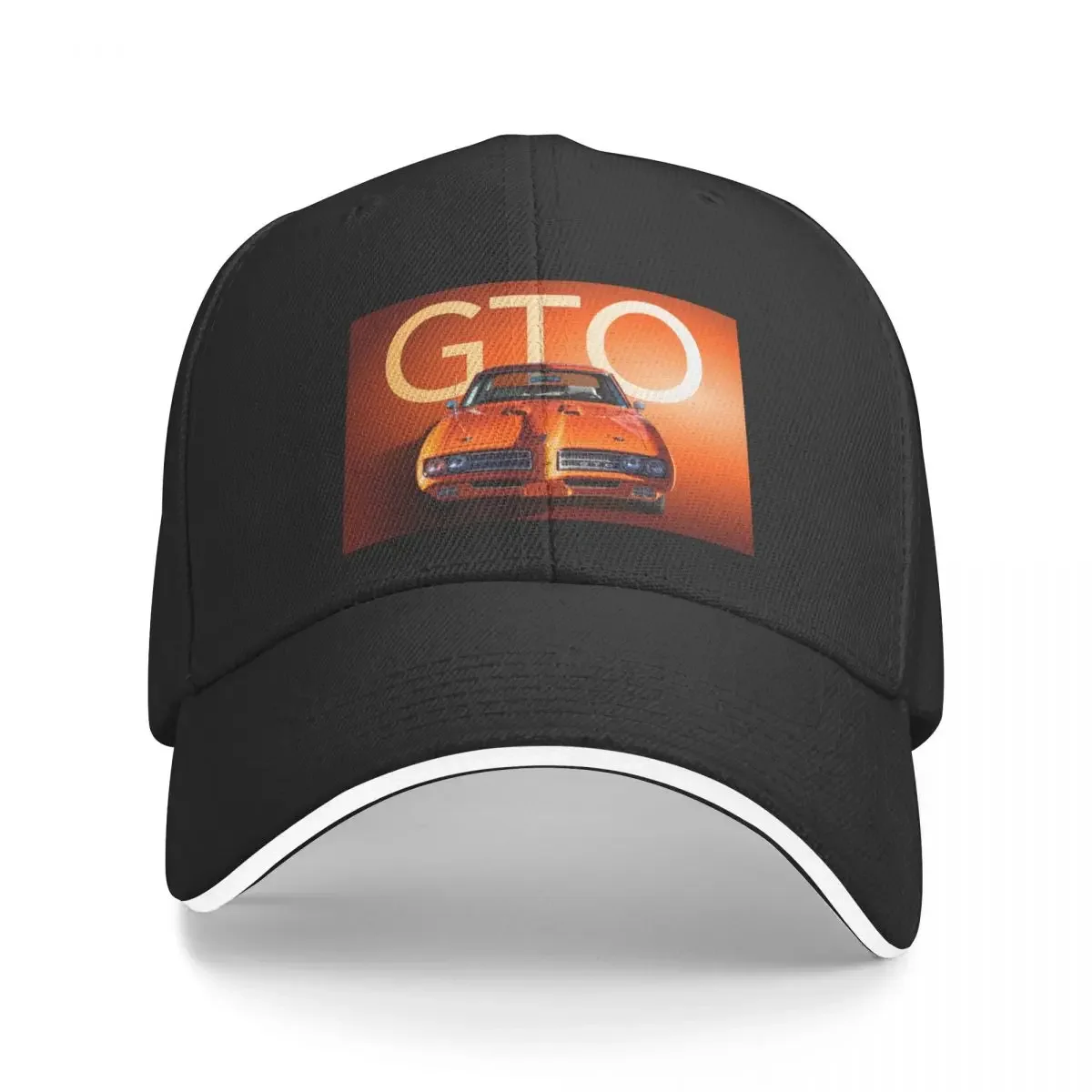 

1969 Orange GTO Baseball Cap Snap Back Hat Horse Hat Trucker Hat Men's Women's