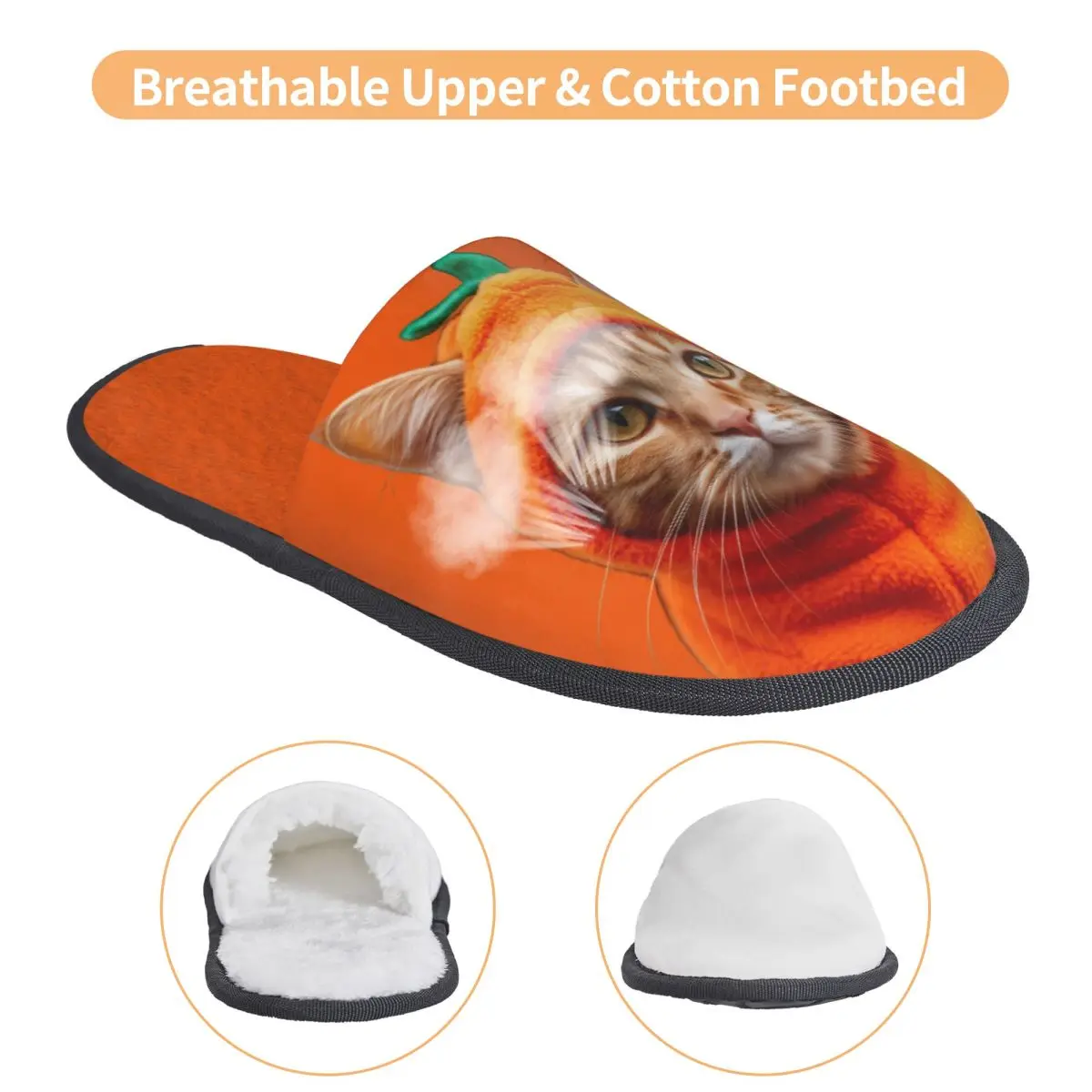 Custom Cute Cat Guest Slippers for Bedroom Women House Slipper