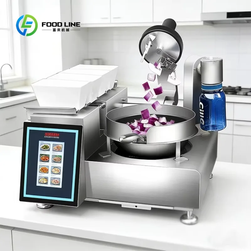 Commercial Automatic Cooking Machine Auto Stir Fry Cooker Intelligent Kitchen Restaurant Food Processing Unit