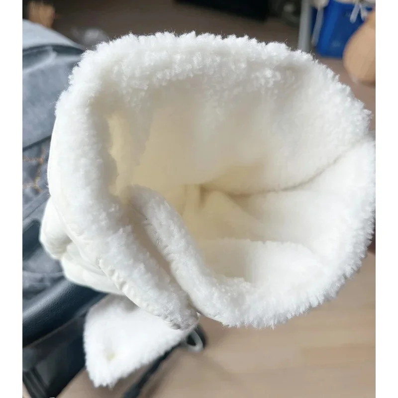 Baby stroller warm gloves Mobile phone touch screen handle windproof waterproof gloves with velvet handle pocket image 3