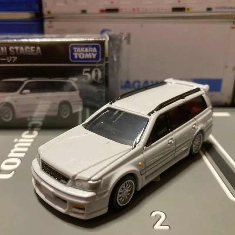 

Takara Tomy Tomica Premium No.50 Nissan Stagea Alloy Diecast Model Replica Mini Car Toys Gifts for Children Boys