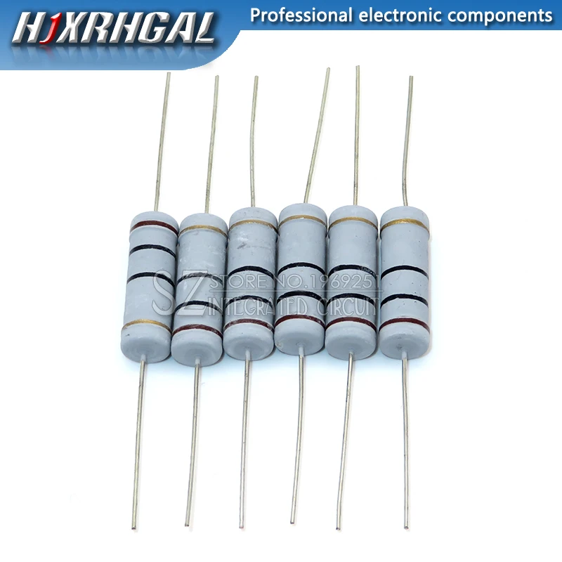 

5PCS/LOT 5W Carbon Film resistor 5% 1R ~ 1M 2.2R 10R 22R 47R 100R 150R 470R 1K 4.7K 10K 47K 1 2.2 10 22 47 51 100 150 470 Ohm