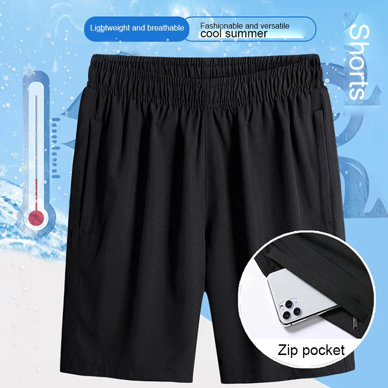 

New Style Tide Zip Pocket Gyms Fitness Male 2022 Summer Leisure Outdoor Running Shorts Jogger Beach Training Waist Sport Pants