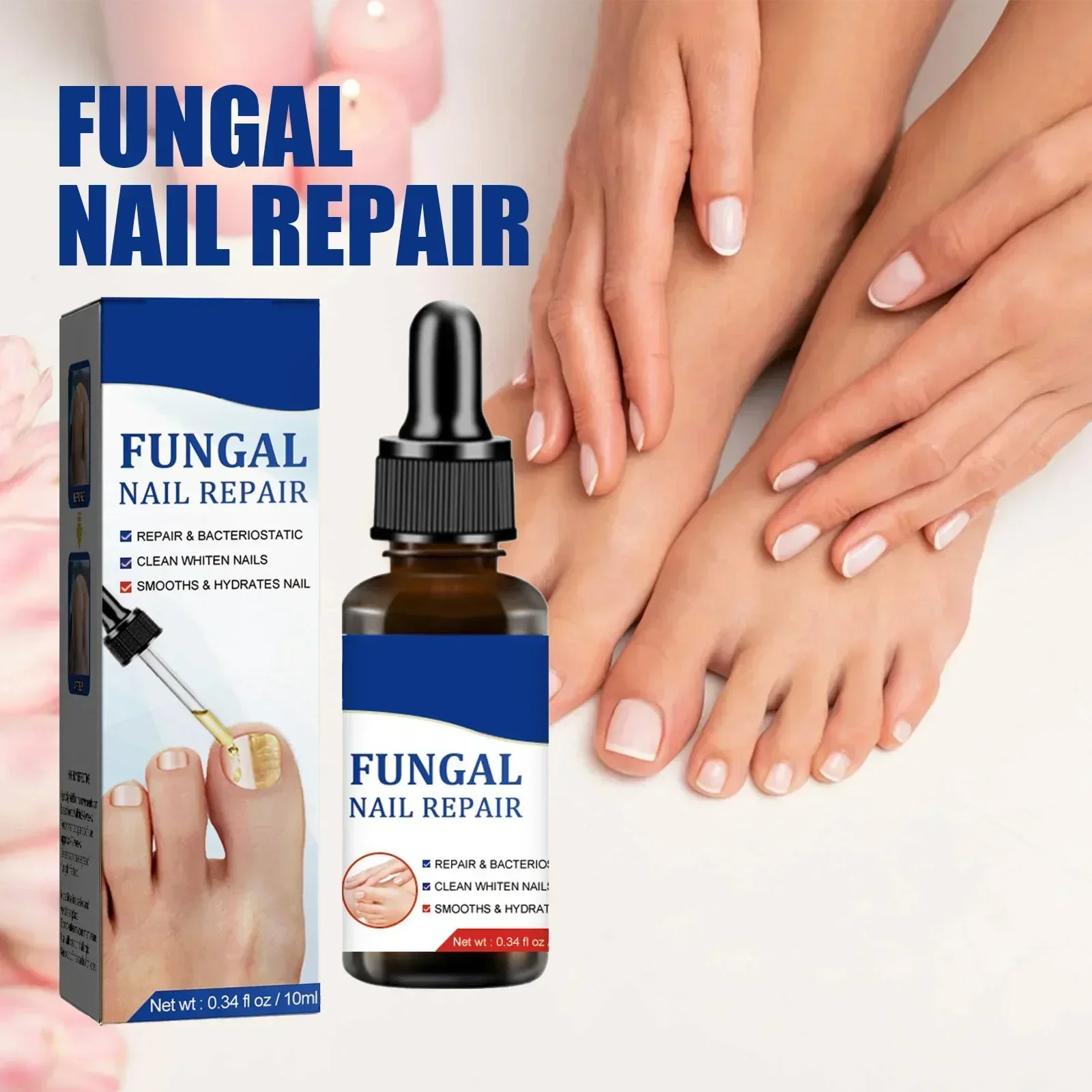 

Fungal Nail Treatment Oil Foot Repair Essence Toe Nail Fungus Removal Gel Anti Infection Cream Fungal Nail Removal 10ML