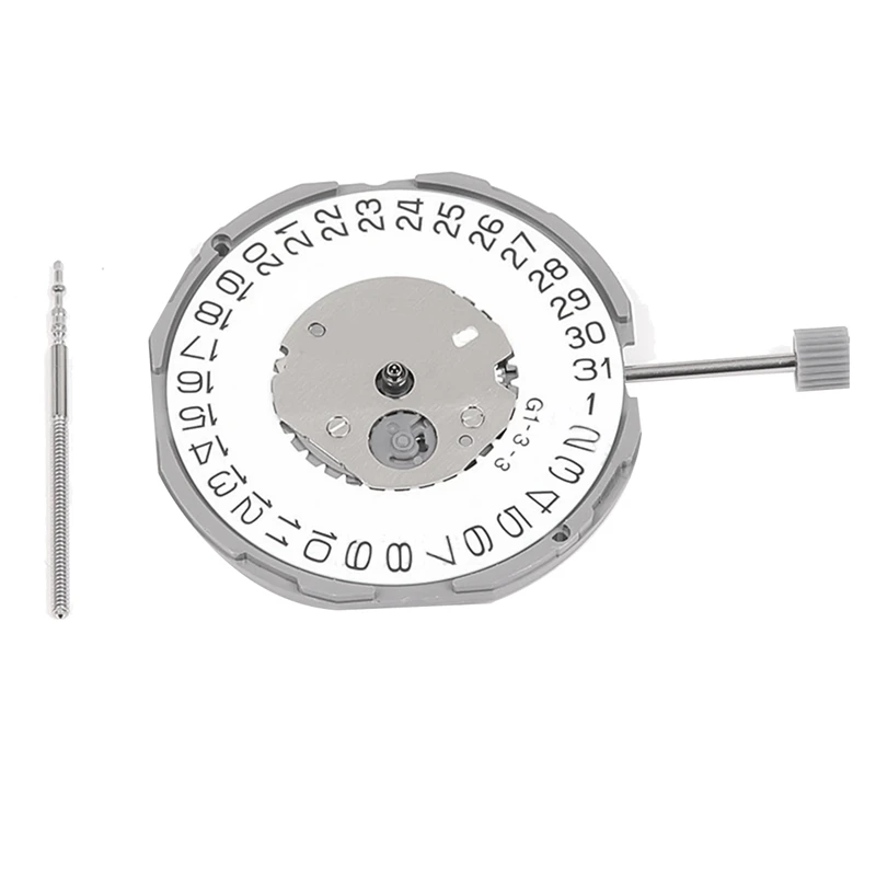 GM12/GM10 Movement+Handle GM12 Three-Point Calendar+0Mm Three-Pin High-Precision Mechanical Watch Movement Replacement