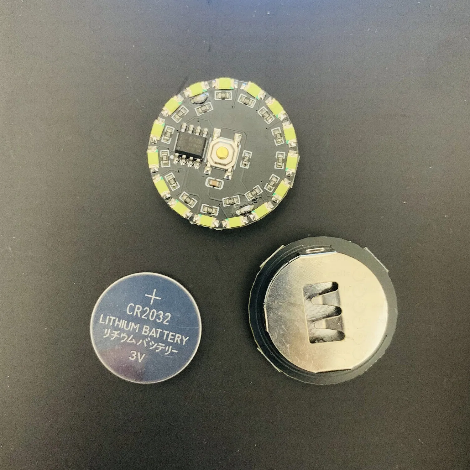 16-режимная кнопка потока света, беспроводная светодиодная лампа CR2032, управление батареей, мигающий градиент, вращающаяся лампа, дыхательные огни, модель игрушки