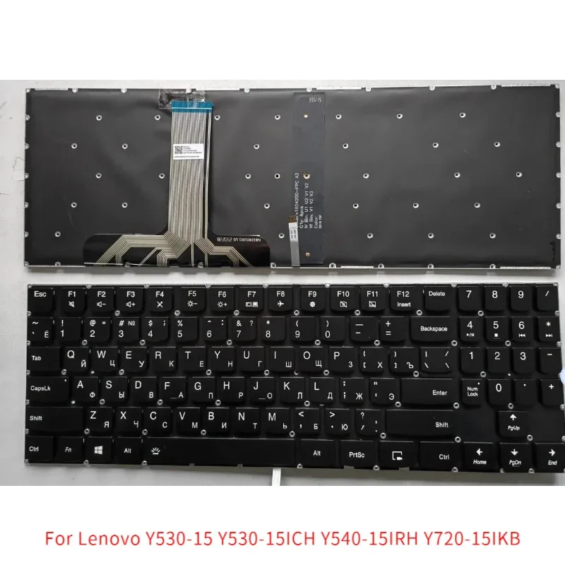 

New Ru Laptop Keyboard for Lenovo Y530-15 Y530-15ICH Y540-15IRH Y720-15IKB