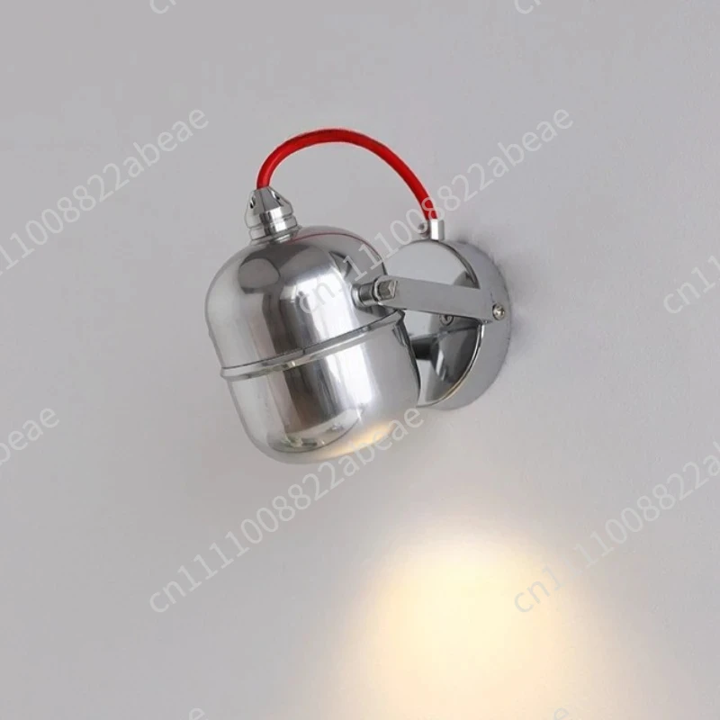 Nordic Chrome Metal Wall Lamp Creative Adjustable Reading Wall Lights Led Decorative Home Bedroom Restaurant Lighting Fixtures