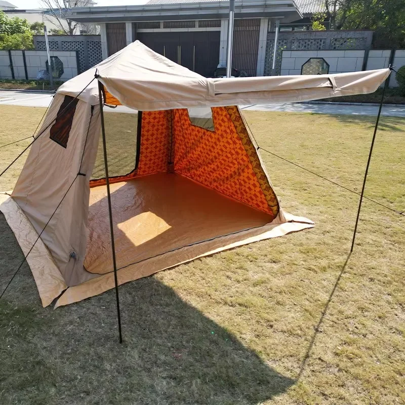 Inflatable Tent 3x3m 4-6 Person Waterproof 2000mm 4-Season Auto Inflatable Arabic Dome For Middle East Outdoor Camping