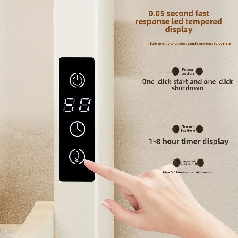 Новый умный электрический полотенцесушитель с постоянной температурой, обогреватель для ванной комнаты, сушилка для банных полотенец, интеллектуальная гигиеническая система полки