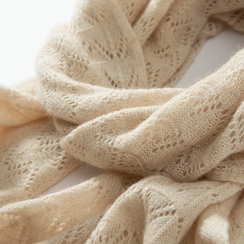 KOIJINSKY New Cashmere 180*40 Women in spring, autumn and winter, soft warm needle knitted scarf