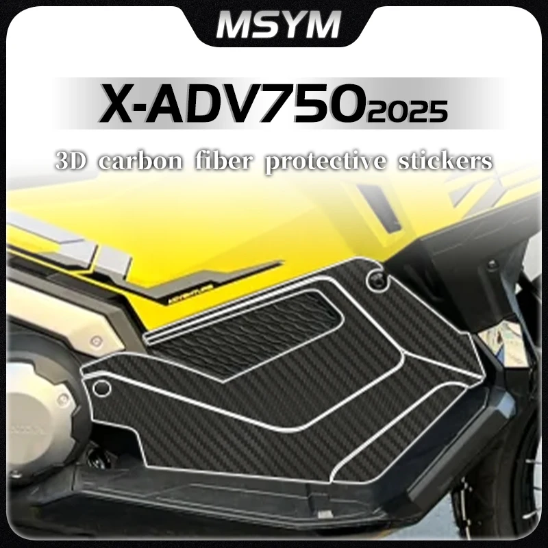 

Motorcycle 3D Carbon fiber protective sticker body anti-wear sticker fuel tank sticker accessories For Honda X-ADV 750 2025