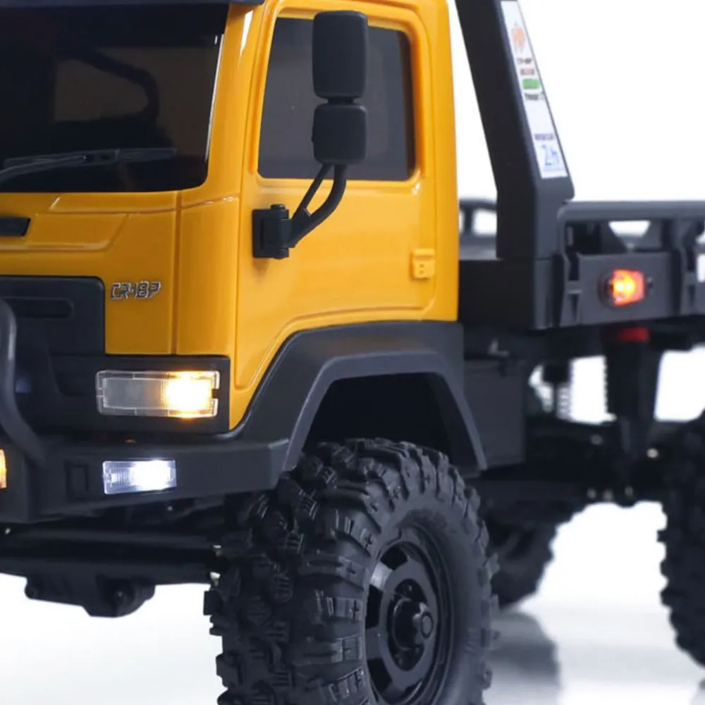 

RTR 1:18 RC Гусеничный 6x6 Планшетный грузовик Rock Car Hobby Plus CR18P Пульт дистанционного управления Внедорожная модель 2-скоростная передача света автомобиля