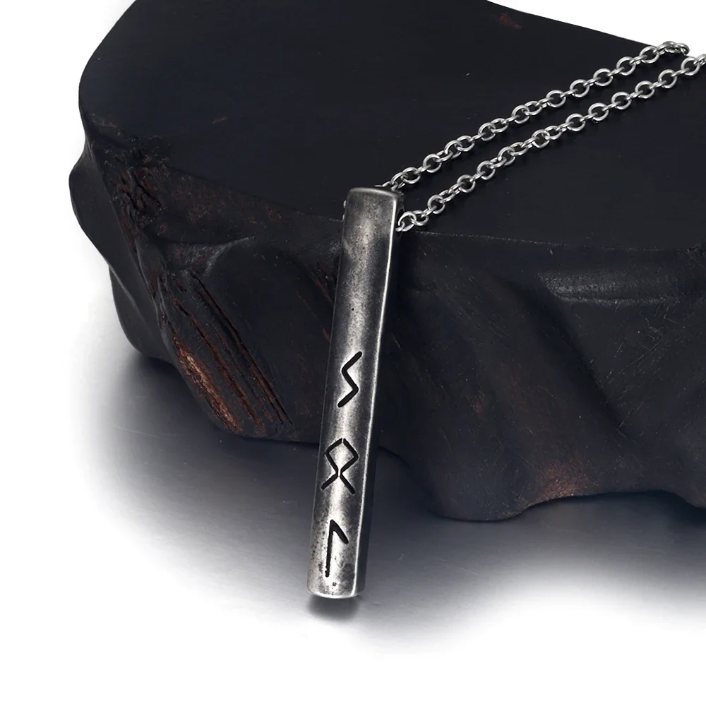 316L Stainless Steel Norse Viking Rune Pendant for Men Necklace DIY Accessories Finding Jewelry Making Charm
