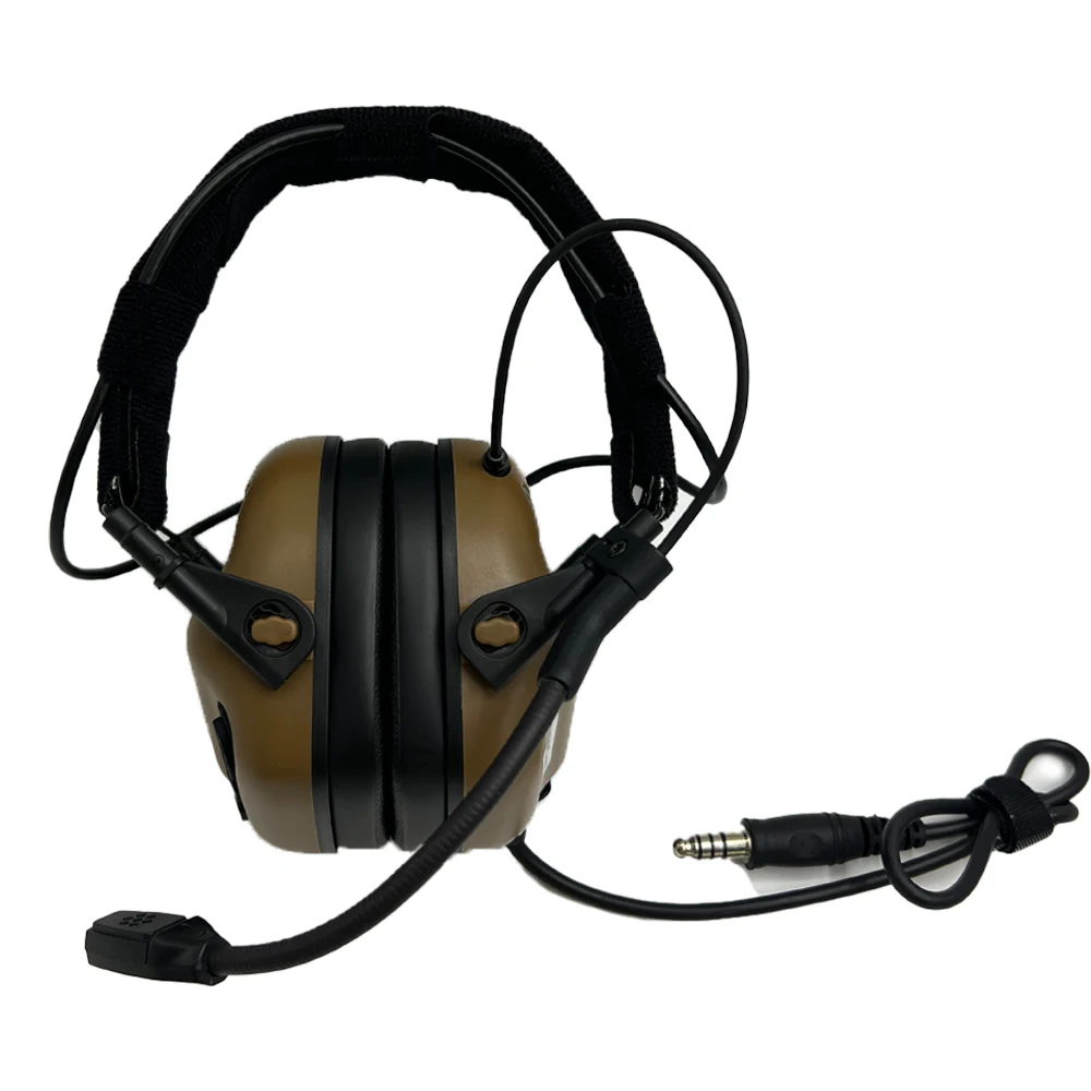 EARMOR M32 سماعة الرأس التكتيكية و M51 PTT وخوذة السكك الحديدية محول الصيد اطلاق النار غطاء للأذنين حماية السمع سماعات