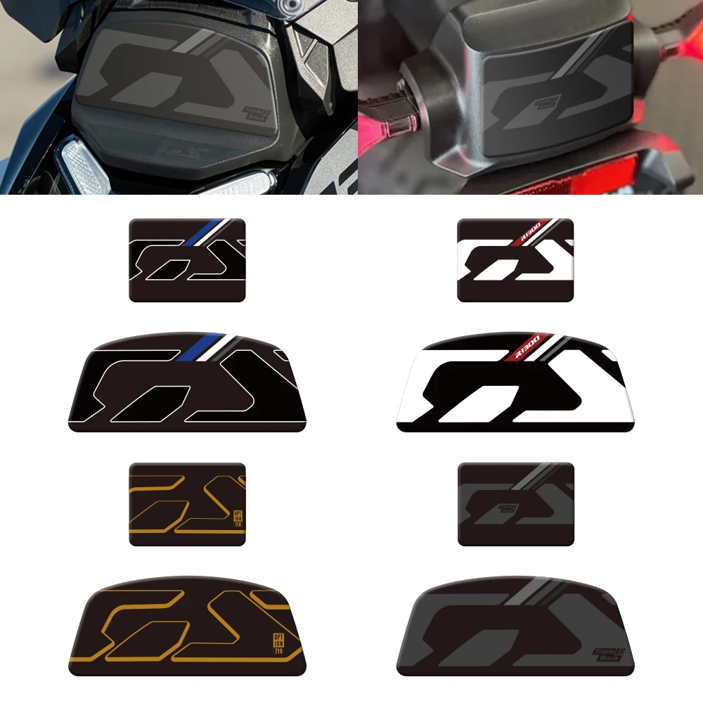 

For BMW R1300GS R 1300 GS 2023 2024 Motorcycle Accessories 3D Gel Front & Rear Radar Protector Stickers Paint Protection Decal