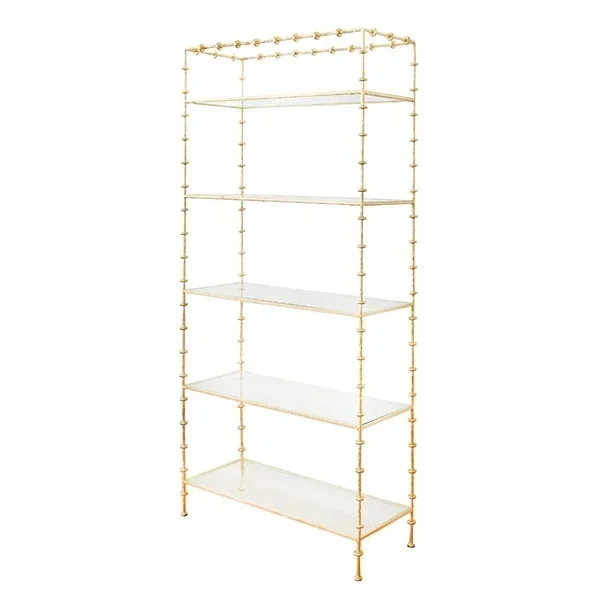 American light luxury re ro forging effect 5-layer rac k, hotel res taurant cl ub wrought iron rac k