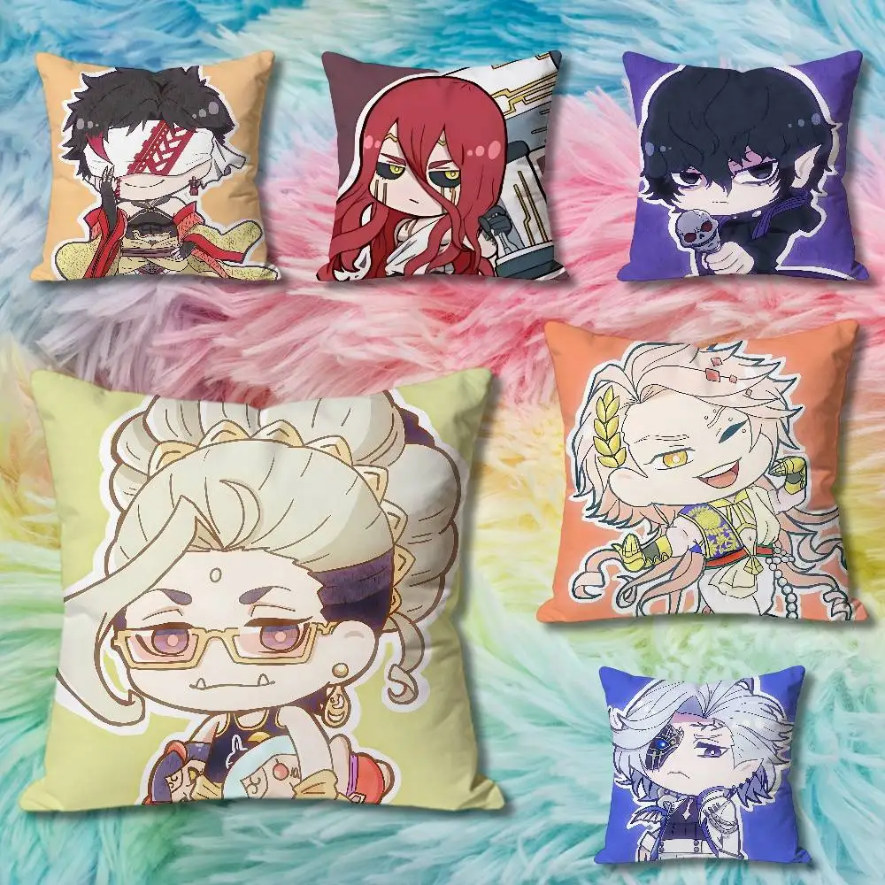 

Chibi R-Record of Ragnaroks Pillow Cases for Bedroom Living Room Sofa Home Decor Polyester Cushion Cover with Zipper