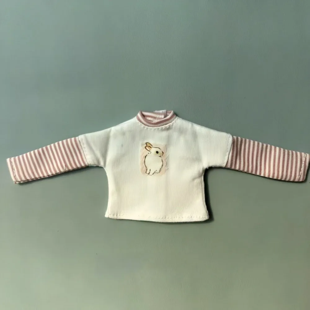 DIY Handmake Fashion Stripe Shirt 6 Styles DIY Gift Toys Doll T-shirt Tops Casual Wear Shirts for for blythe Dolls